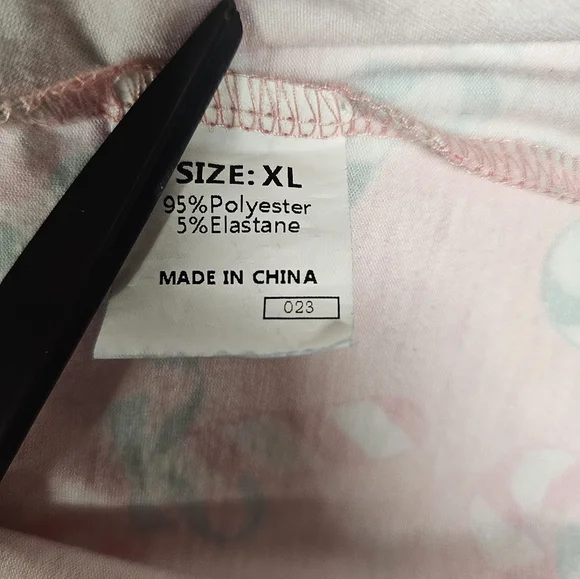 Glitz & Glam Pink Candy Cane Print Sleep Shorts Set Size XL - Picture 8 of 13